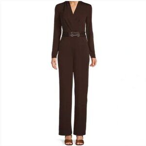 Ralph Lauren Belted Stretch Jersey Jumpsuit